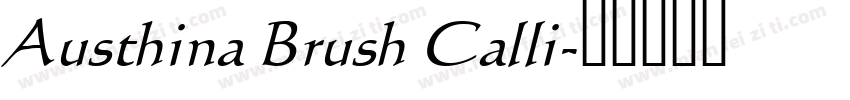 Austhina Brush Calli字体转换